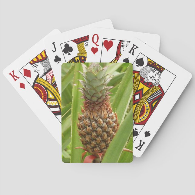 Wild Pineapple Tropical Fruit in Nature Playing Cards (Back)