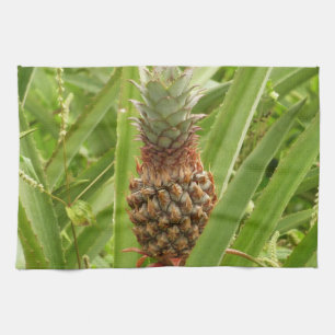 Wild Pineapple Tropical Fruit in Nature Tea Towel