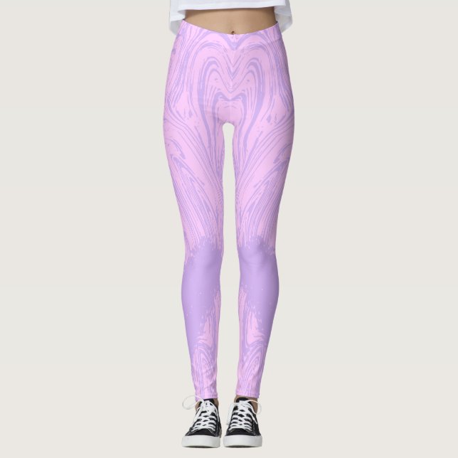 wild pink animal print leggings (Front)