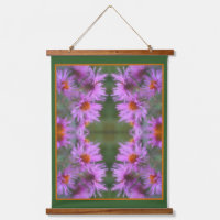 Wild Pink Asters Flower Art 