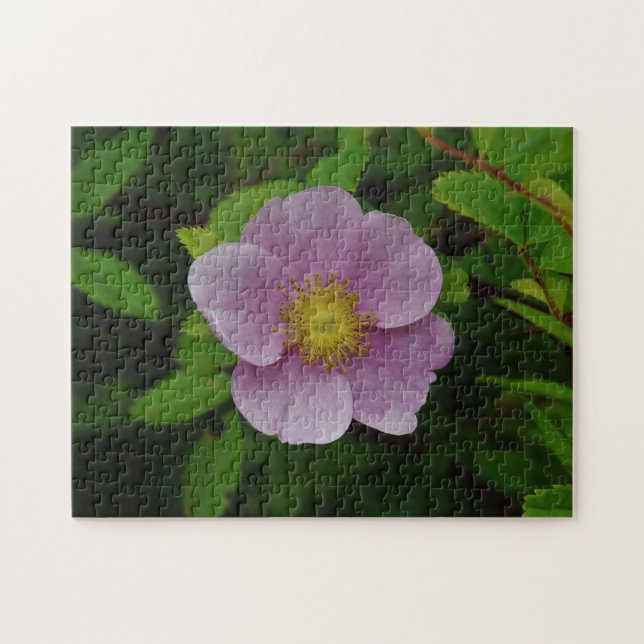 Wild Pink Rose Jigsaw Puzzle (Horizontal)