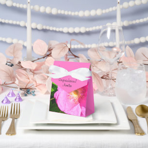 Wild Pink Rose Photo Trust in the Lord Bible Verse Favour Box