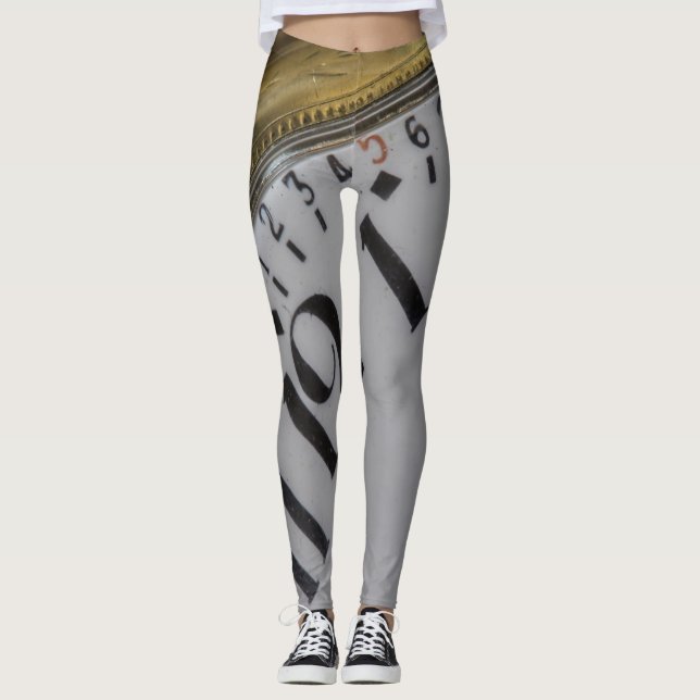 Wild Pocket Watch Face Fashion Leggings (Front)