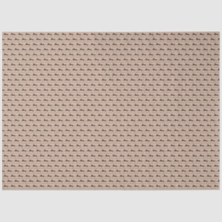 Wild Pony on Tan Horse Lover Tissue Paper