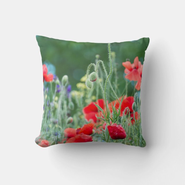 Wild poppies cushion (Front)