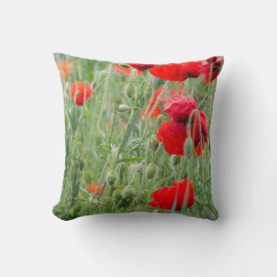 Wild poppies cushion