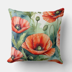 Wild Poppies Cushion
