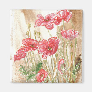 'Wild Poppies' Magnet