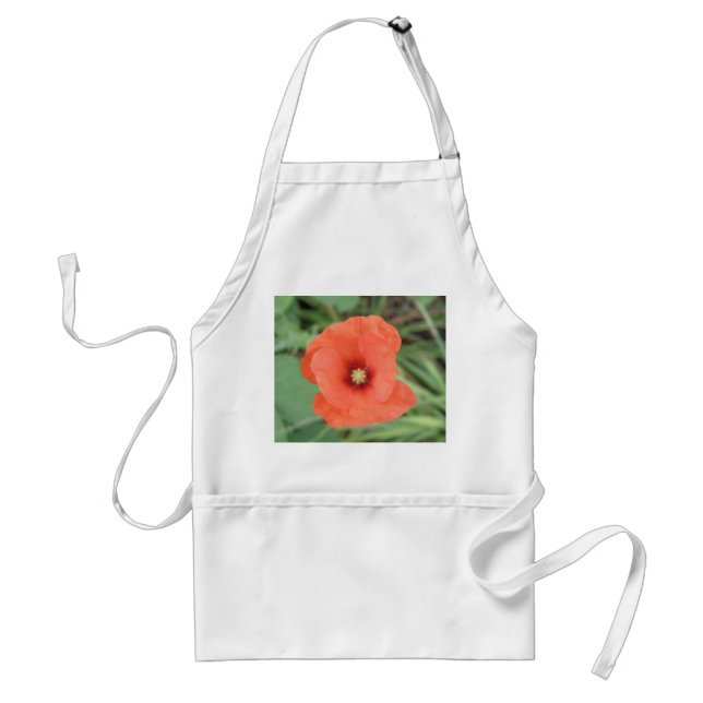 Wild Poppy Flower Apron (Front)