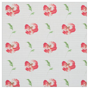 Wild poppy flower fabric