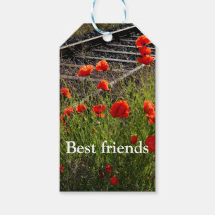 Wild poppy gift tags
