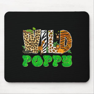 Wild Ppy Zoo Safari Animal Birthday Matching Famil Mouse Pad