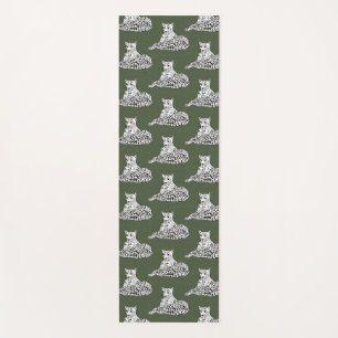 Wild Presence Green Black White Yoga Mat