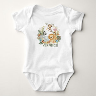 Wild Princess - Jungle Animals Baby Bodysuit