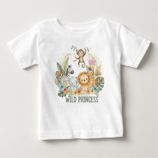 Wild Princess - Jungle Animals Baby T-Shirt