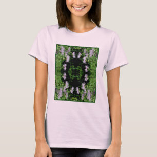Wild Purple Bee Balm Abstract T-Shirt