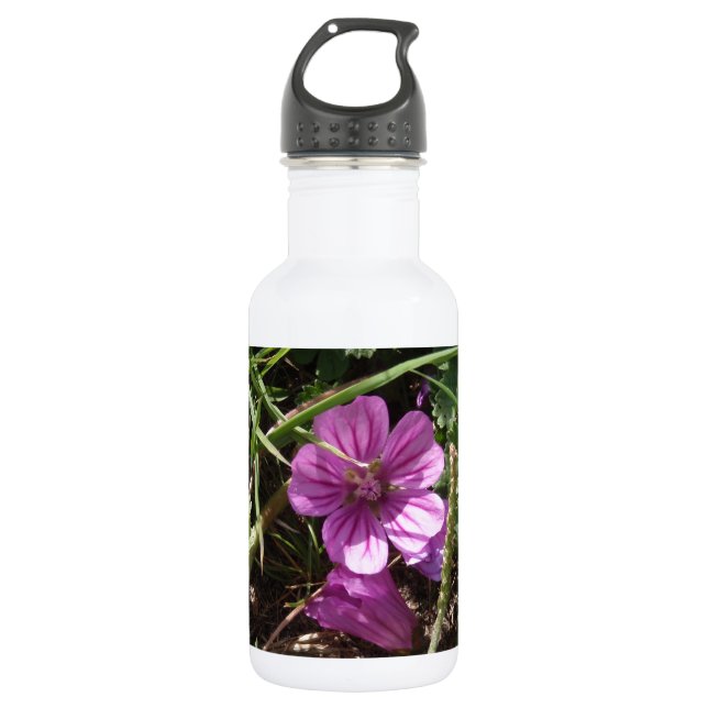 Wild Purple Cranesbill 532 Ml Water Bottle (Front)