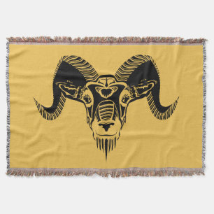 wild ram throw blanket
