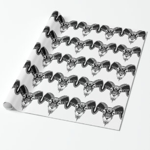 wild ram wrapping paper