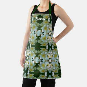 Wild Rambling Roses Floral Pattern Personalised Apron
