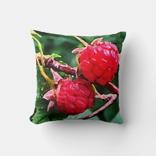 Wild Raspberries Cushion (Front)
