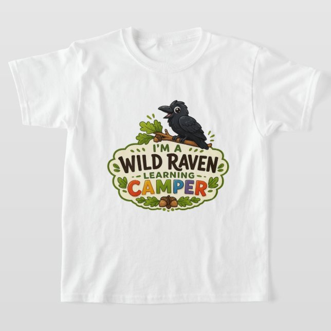 Wild Raven Learning Camper Shirt (Laydown)