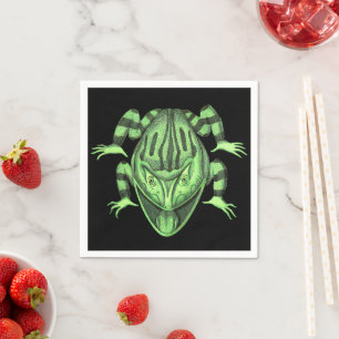 Wild Reptiles The Halloween Toad Napkin