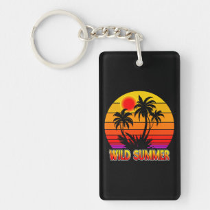 Wild Retro Summer Vibes-62827 Key Ring