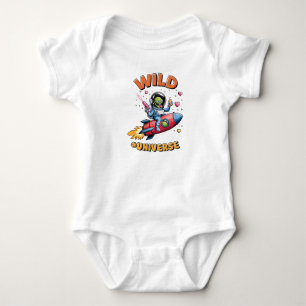 Wild Retro Vintage Robotic ROBOT Sci-Fi Tech Art  Baby Bodysuit