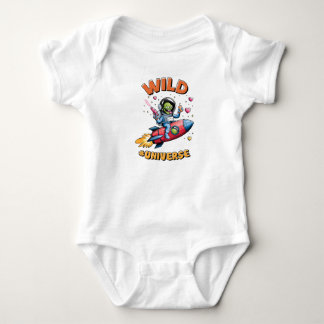 Wild Retro Vintage Robotic ROBOT Sci-Fi Tech Art Baby Bodysuit