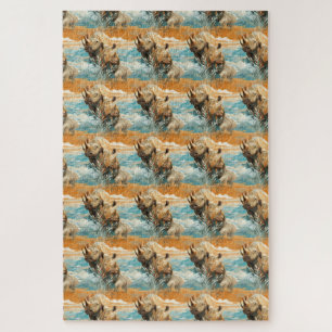 Wild Rhino Odyssey Impossibly Painful Jigsaw Puzzle