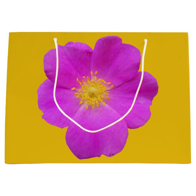 Wild Rose 2 Large Gift Bag (Front)