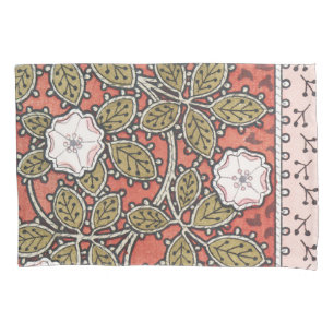 Wild Rose Art Illustration Flower Pattern Pillowcase