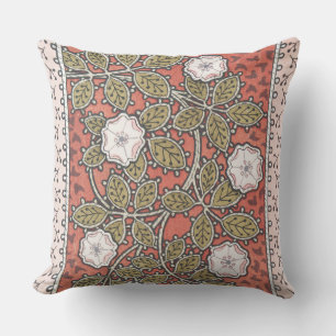 Wild Rose Art Illustration Flower Vintage Cushion