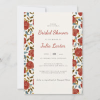 Wild Rose Floral Petal Garden Affair Bridal Shower