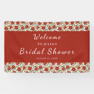 Wild Rose Floral Petals Garden Affair Wedding Banner