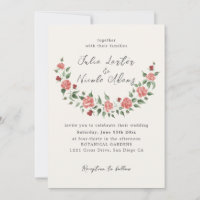Wild Rose Floral Petals Garden Affair Wedding