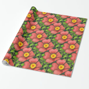 "Wild Rose" Flower Garden Wrapping Paper