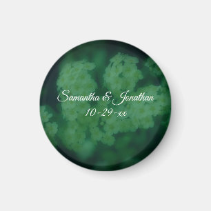 Wild Rose Flowers Personalised Wedding  Magnet