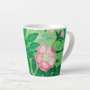 Wild rose flowers Small Latte Mug