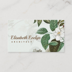 Wild rose frame business card