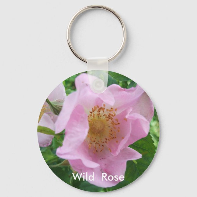 Wild  Rose Keychain (Front)