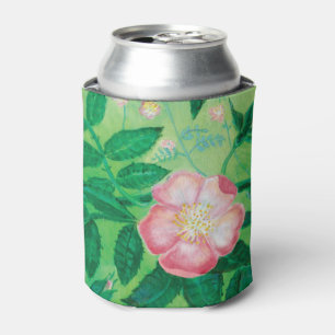 Wild Rose Rosa Canina flowering  Can Cooler