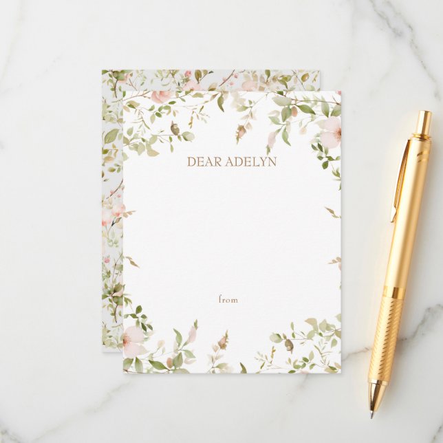 Wild Rose Time Capsule Advice Card (Front/Back In Situ)