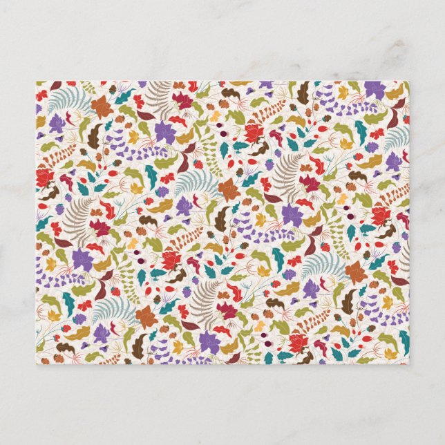 Wild Rose Woods Exotic Flower Garden Wedding Postcard (Front)