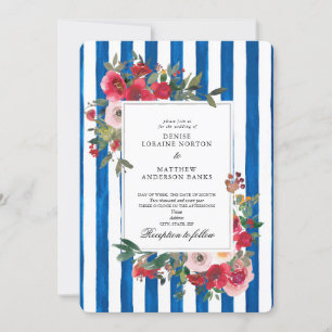 Wild Roses and Blue Lolite Invitation
