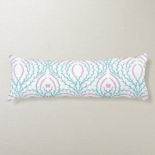 Wild roses and butterflies /pink/pale green/yellow body cushion