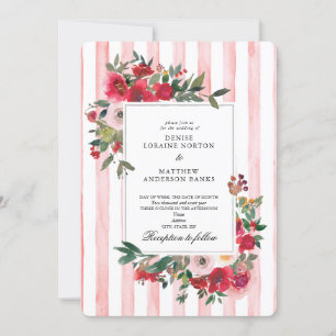 Wild Roses and Nosegay Pink Invitation