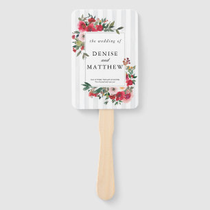 Wild Roses and Tropical Breeze  Hand Fan