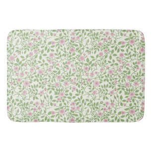 Wild roses bath mat